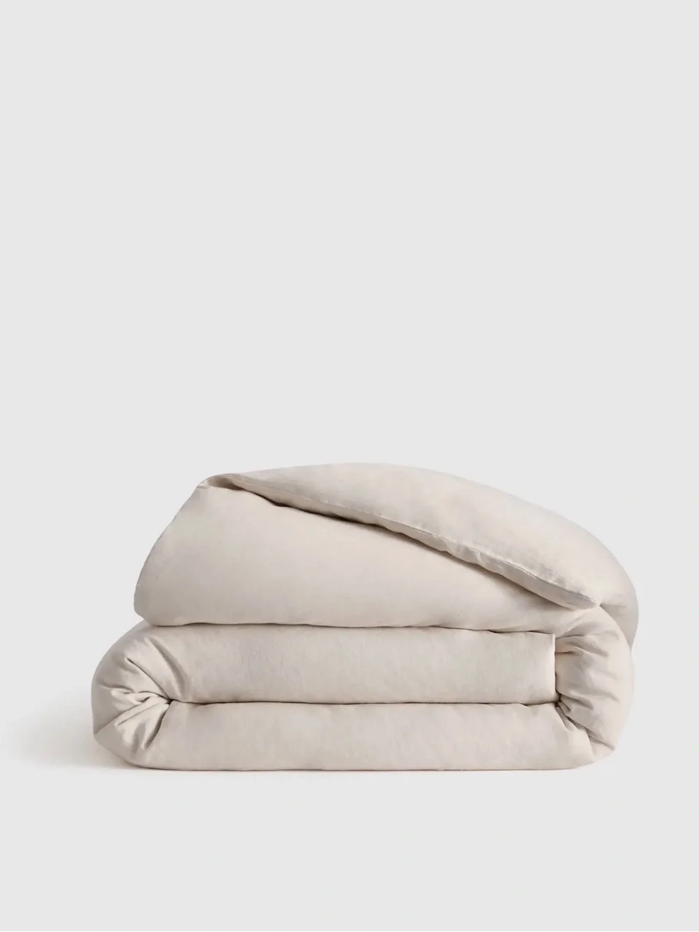 Quince European Linen Duvet Cover in Sand  King/Cal King 1165